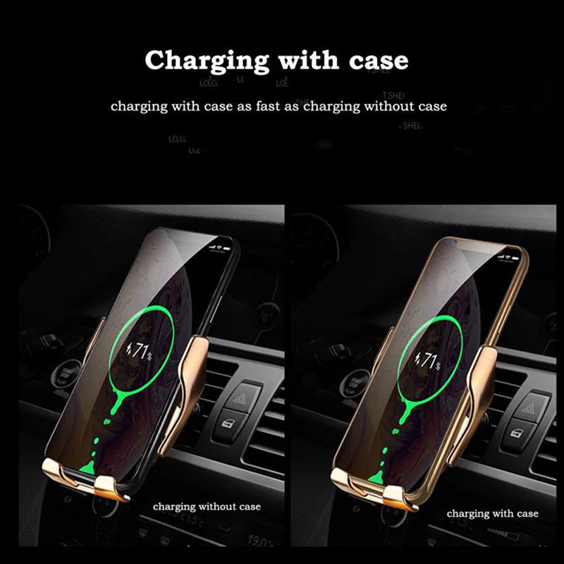 Branded Auto Clamping Wireless Car Charger