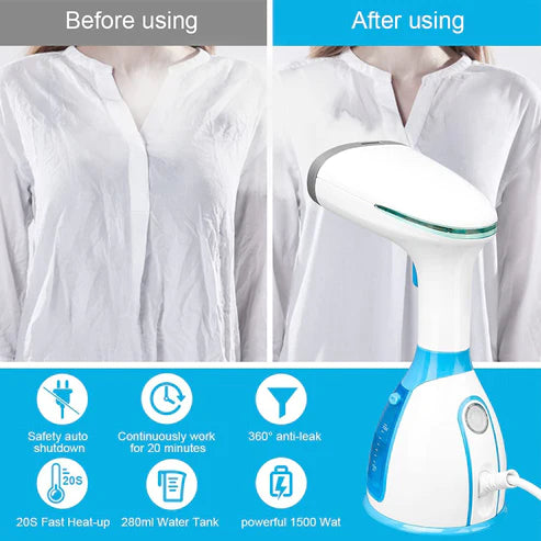 Portable Garment Steamer: Wrinkle-Free Convenience on the Go! 👔🌬️