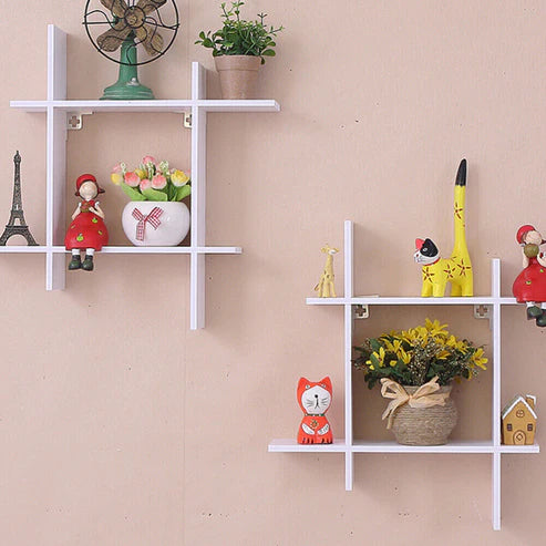 Modular Six-Box Wall Shelf: Organize Your Space in Style